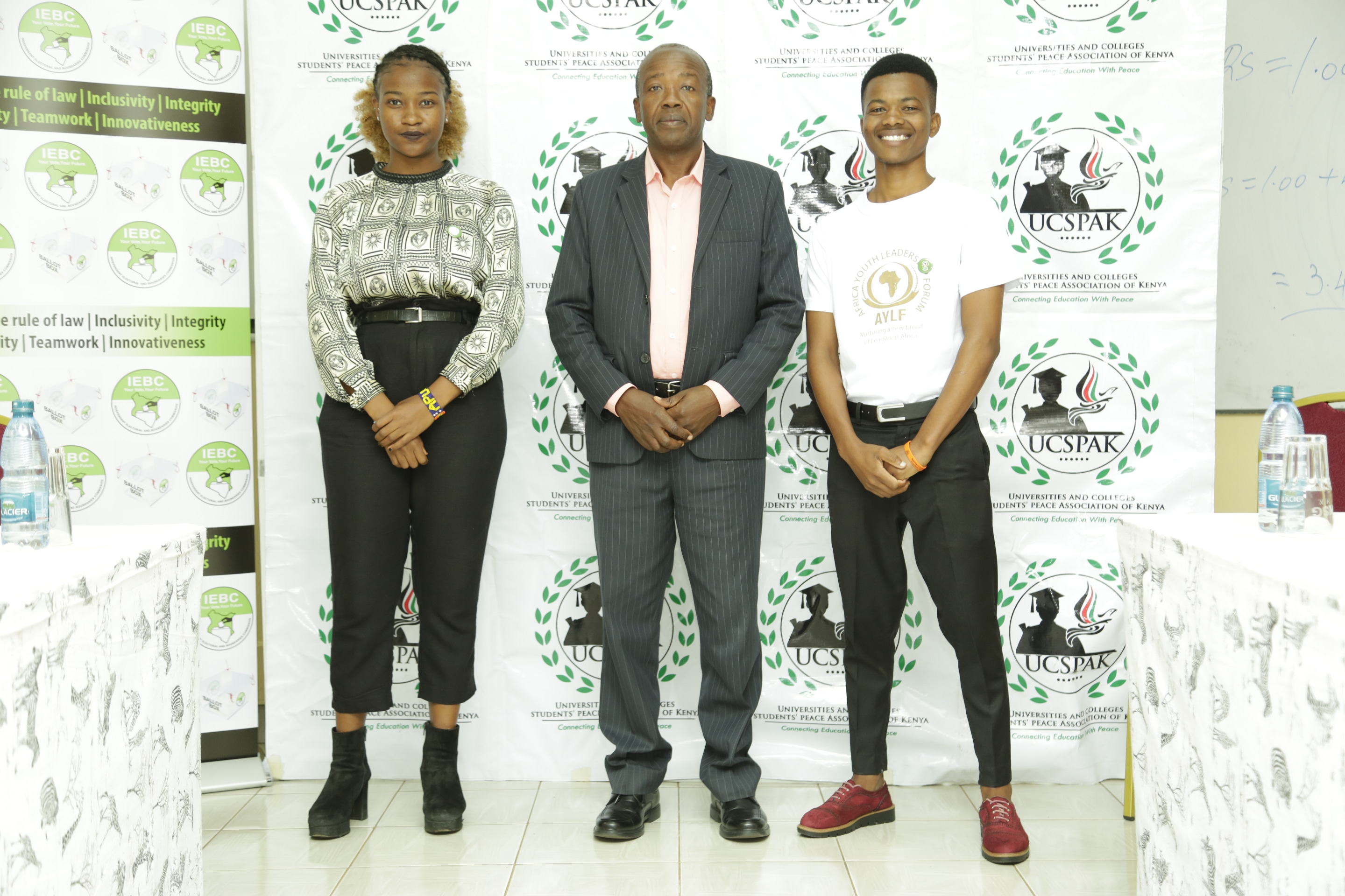 Egerton University students promoting peace during the electioneering period